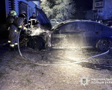 Підпалив авто за кеш: у Кам’янському затримали юнака, який на замовлення знищив BMW 