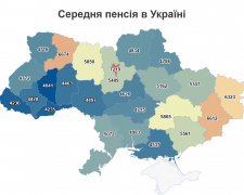 На Дніпропетровщині пересічна пенсія вища за середню по країні майже на п&#039;ятсот гривень: дані по областях