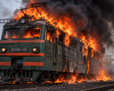 П’ятихатки знову під ударом: дрон пошкодив електровоз і вагон