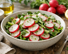 Приготуйте хрусткий салат з редиски зі сметаною — перша свіжість квітня!