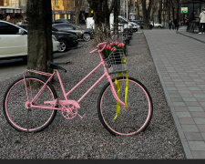 Рожевий велосипед: як з&#039;явився незвичайний арт-об&#039;єкт у Кам&#039;янському