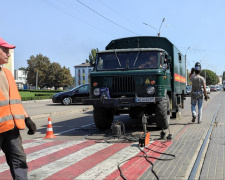 У центрі Кам’янського ліквідували недоліки на трамвайних коліях