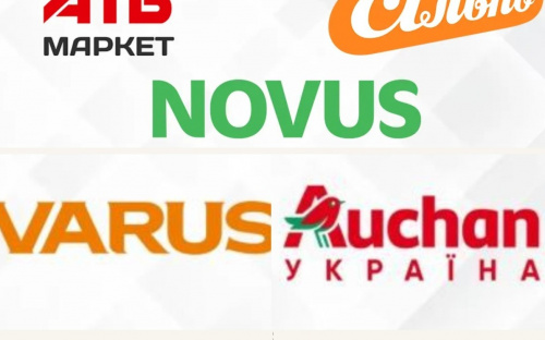 АТБ-маркет, Сільпо, Novus, Varus та Auchan Україна: до 