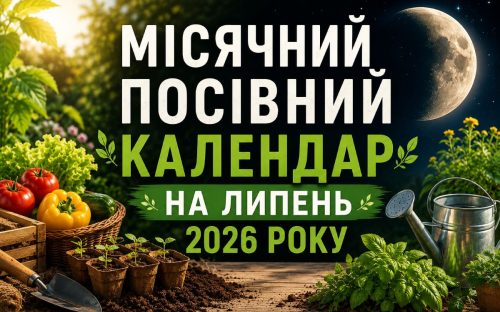 Місячний календар садівника на липень 2026: коли сіяти, поливати та збирати врожай
