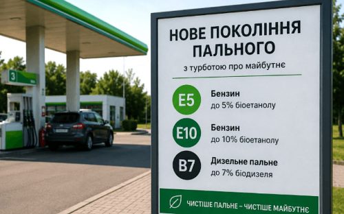 З 1 липня на українських АЗС з'являться нові позначення: що означають E5, E10 та B7