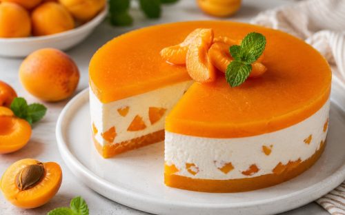 Ніжний мусовий торт з абрикосами без випікання: легкий літній десерт
