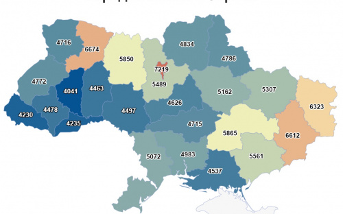 На Дніпропетровщині пересічна пенсія вища за середню по країні майже на п'ятсот гривень: дані по областях