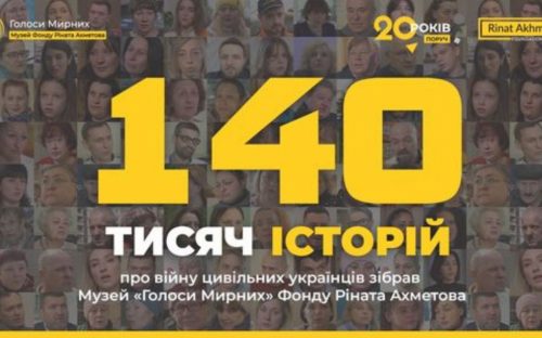 Музей «Голоси Мирних» Фонду Ріната Ахметова зібрав 140 тисяч історій про війну цивільних українців: як додати свою розповідь