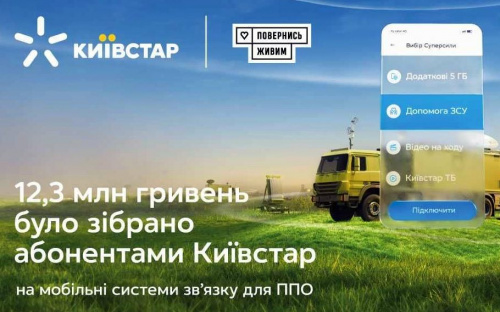 Долучитися може кожний: «Київстар» і фонд «Повернись живим» зібрали 12 мільйонів гривень для ЗСУ