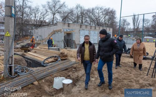 В Кам’янському тривають роботи з капітального ремонту Наукового ліцею імені Анатолія Лигуна