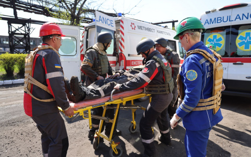 Уламки ворожого БПЛА на Каметсталі: підприємство перевірило злагодженість дій у критичній ситуації