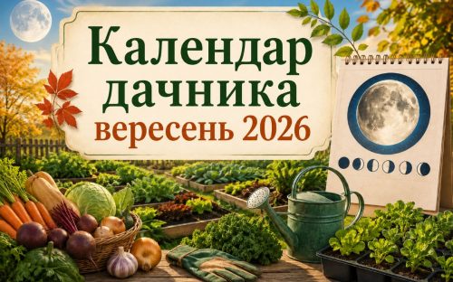Місячний календар дачника на вересень 2026: сприятливі дні для посіву, посадки та збору урожаю
