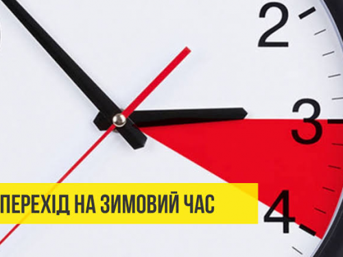 Годинник зі стрілками, переведеними на зимовий час, — перехід часу в Україні 2026
