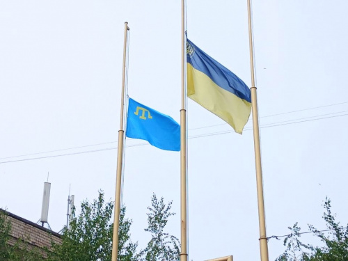 Прапор кримськотатарського народу у Кам’янському