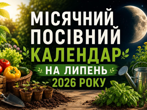 Місячний календар садівника на липень 2026: коли сіяти, поливати та збирати врожай