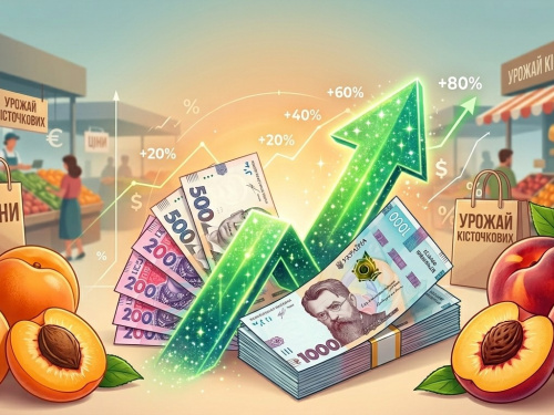 Ціна на персики та абрикос йдуть верх