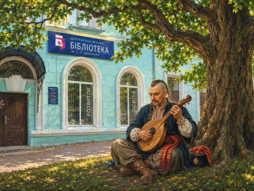 Бібліотека і козак Мамай у Кам’янському