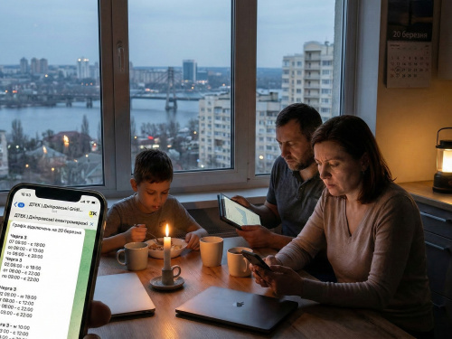 Графіки відключення електроенергії у Дніпрі та Дніпропетровській області на 20 березня