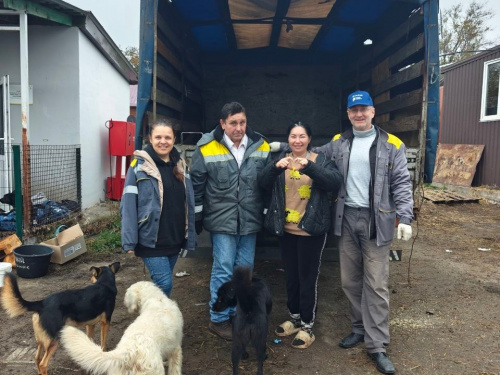 Корми, ліки та тепло: на Дніпропетровщині енергетики допомогли притулку для тварин