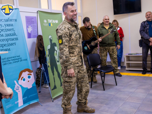 У Кам’янському амбасадори проєкту #ТитаниUA зустрілися із ветеранами, які проходять реабілітацію