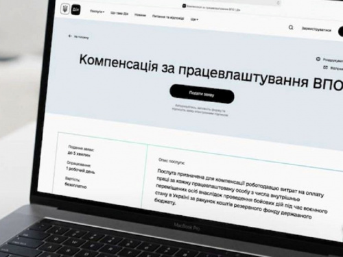 Роботодавцям: в "Дії" оновили послугу компенсації за працевлаштування ВПО