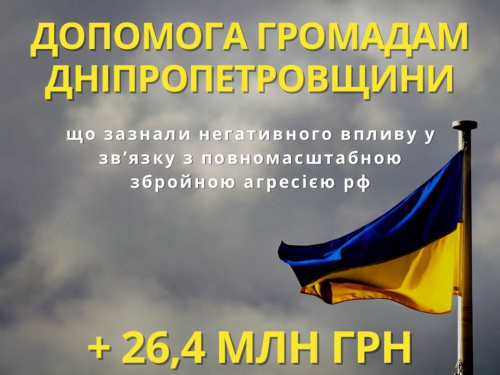 Громади Кам'янського району отримають додаткову грошову допомогу від держави - подробиці