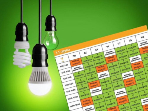 Графіки відключення світла на Дніпропетровщині 25 листопада - інформація від ДТЕК