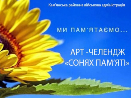 В Кам’янському районі проводять арт-челендж «Сонях пам’яті»: як приєднатися до патріотичної акції