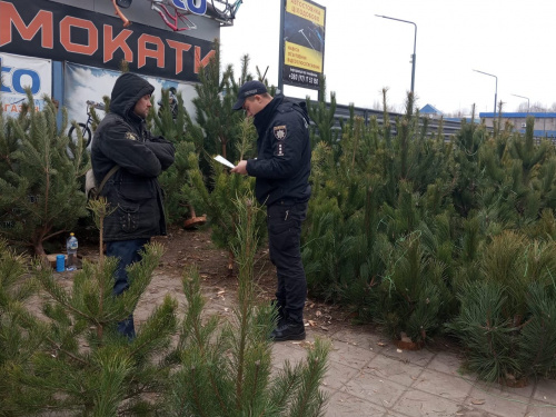 Поліцейські Кам'янського перевірили ялинки на ярмарках