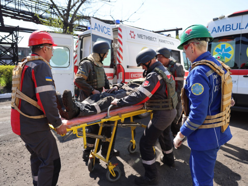 Уламки ворожого БПЛА на Каметсталі: підприємство перевірило злагодженість дій у критичній ситуації
