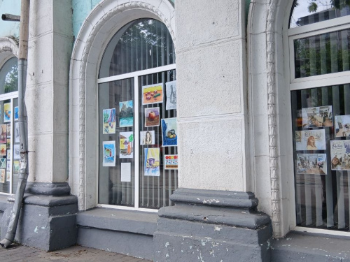 У Кам’янському мистецтво на вікнах бібліотеки