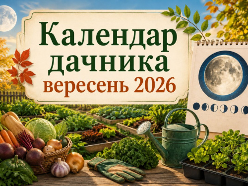 Місячний календар дачника на вересень 2026: сприятливі дні для посіву, посадки та збору урожаю