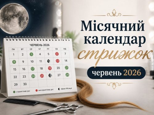 Місячний календар стрижок на червень 2026: як запустити швидкий ріст волосся на початку літа