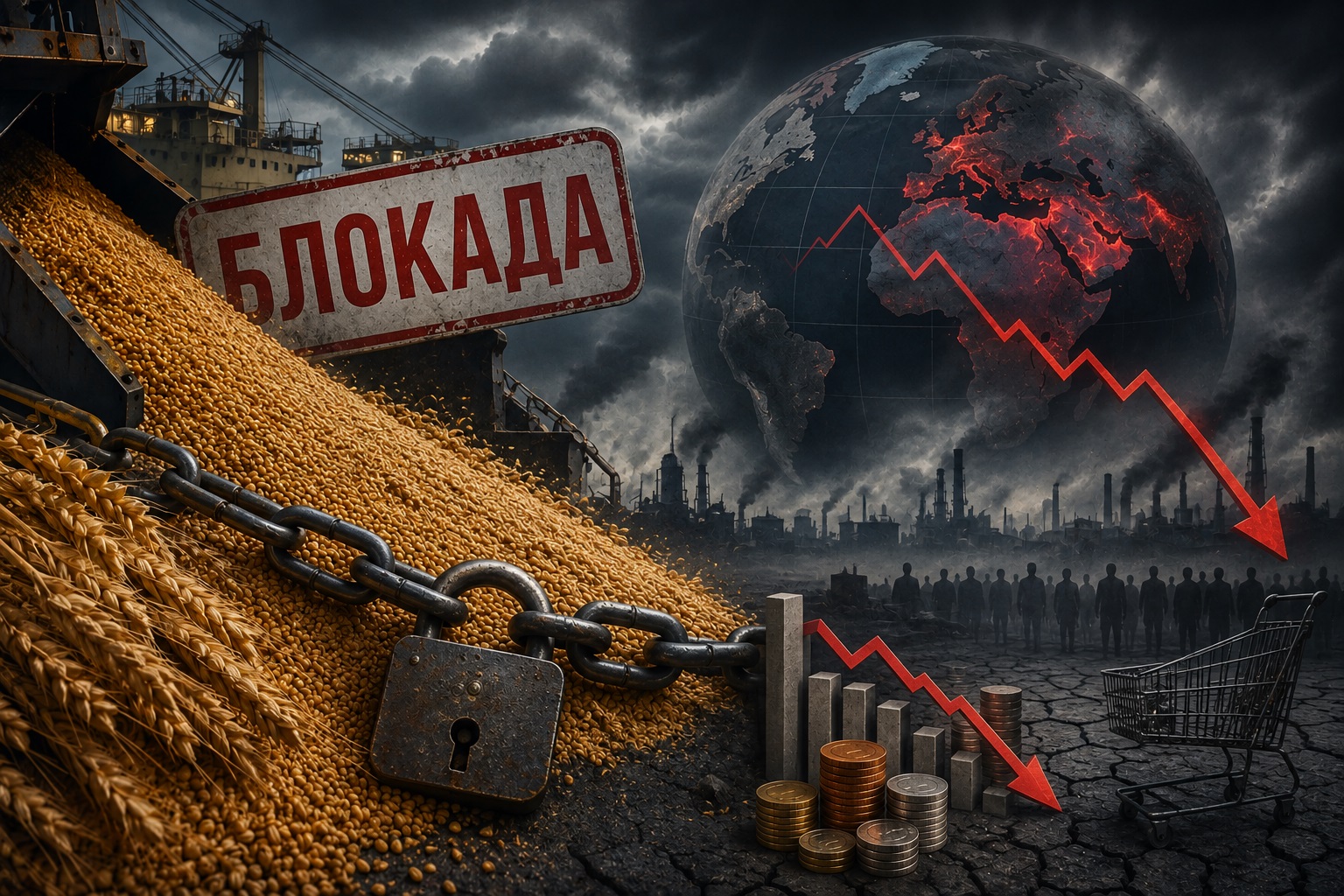 Продовольча криза через блокаду експорту з Дніпропетровщини