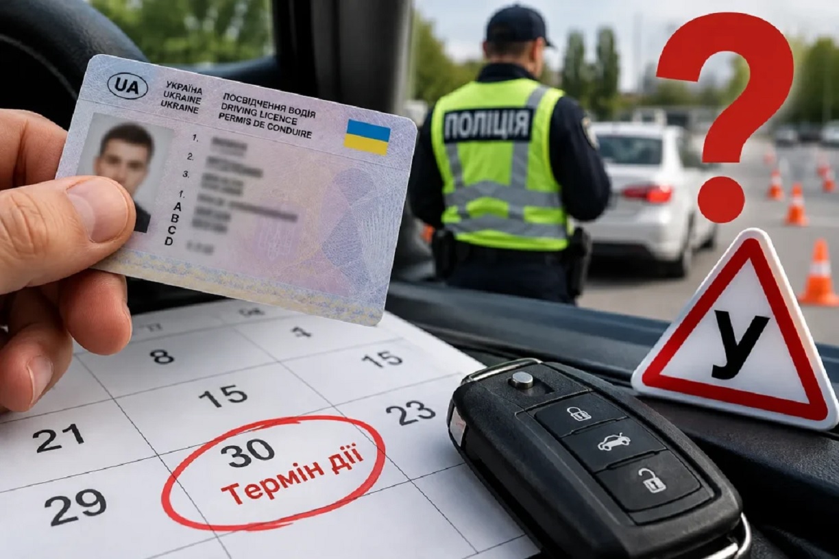 Протерміноване посвідчення та штрафи для водія