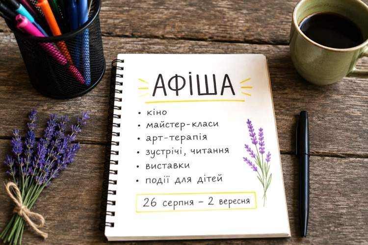 Афіша культурних подій Кам’янського з 26 серпня по 2 вересня
