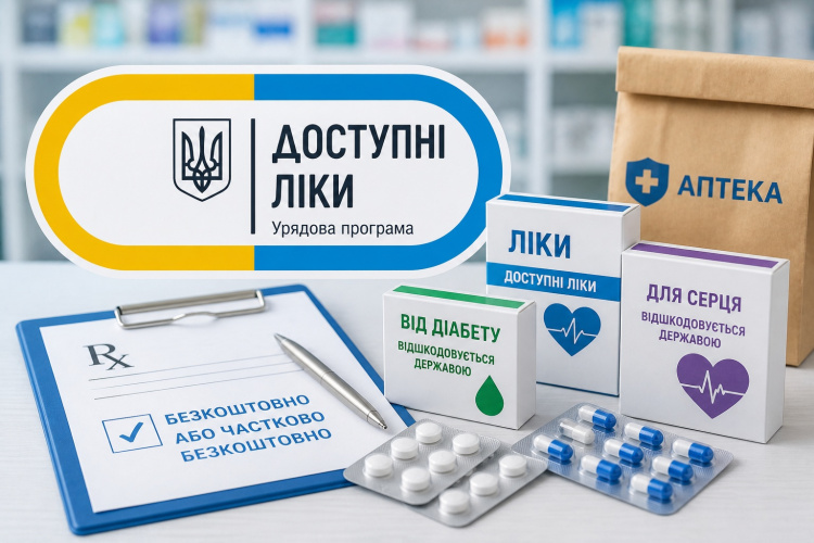 «Доступні ліки»: з 4 травня дорогі препарати для серця та від діабету можна отримати за півціни