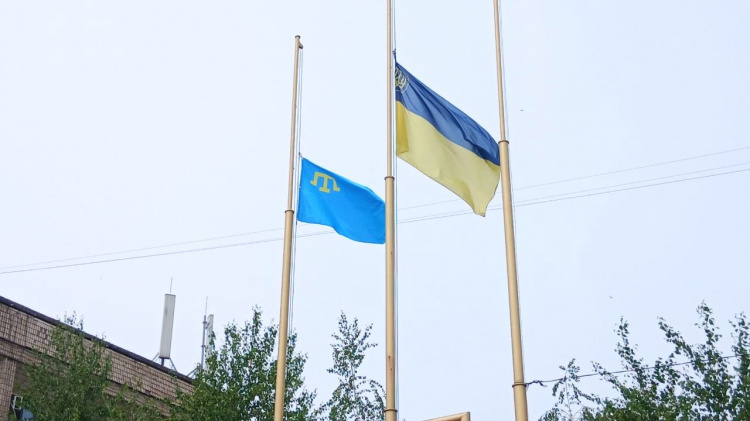Прапор кримськотатарського народу у Кам’янському