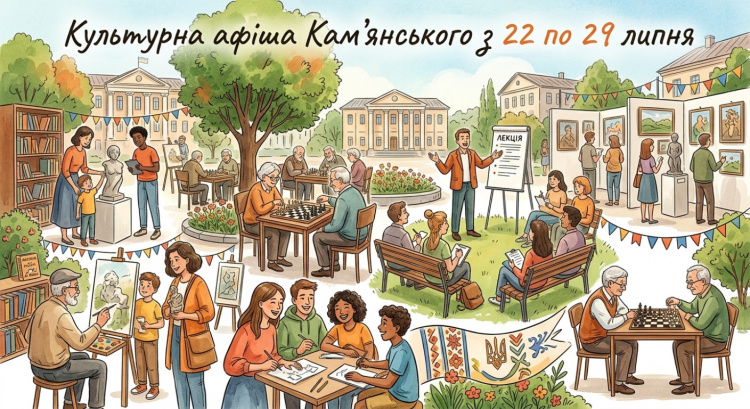 Афіша культурних подій у Кам’янському з 22 по 29 липня 2026