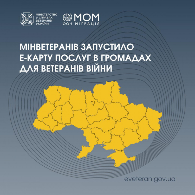 Е-Карта послуг для ветеранів та їхніх родин: наразі доступно вже майже 13 000 послуг