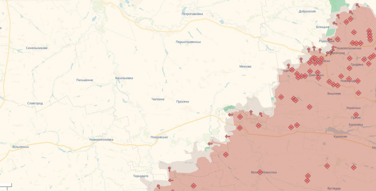 Більше не сіра зона: на фронті зафіксовано просування у бік Дніпропетровщини