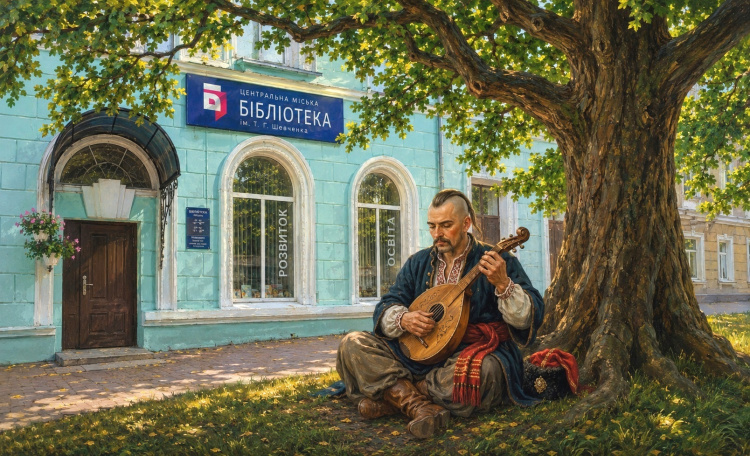 Бібліотека і козак Мамай у Кам’янському