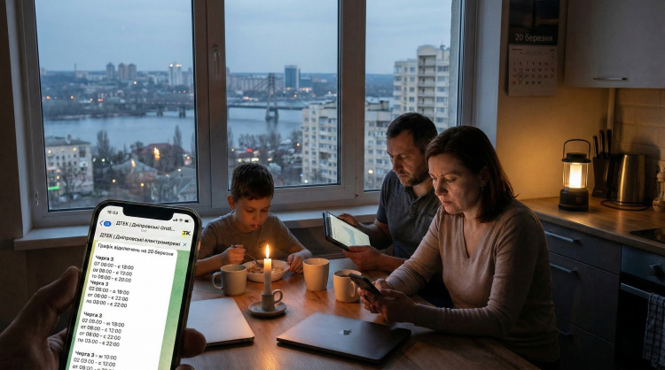 Графіки відключення електроенергії у Дніпрі та Дніпропетровській області на 20 березня