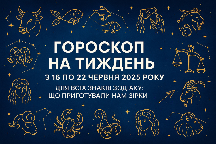 Гороскоп на тиждень з 16 по 22 червня 2025 року для всіх знаків зодіаку: що приготували нам зірки