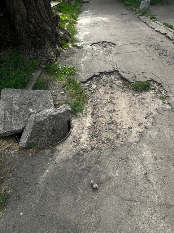 Мешканці Кам’янського закликають відновити прибудинкову територію