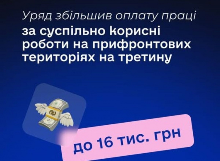 "Армія відновлення": Уряд підвищив оплату суспільно корисних робіт на прифронтових територіях до 16 тисяч гривень