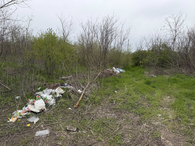 Шок після поминальних днів: Карнаухівське кладовище завалене сміттям