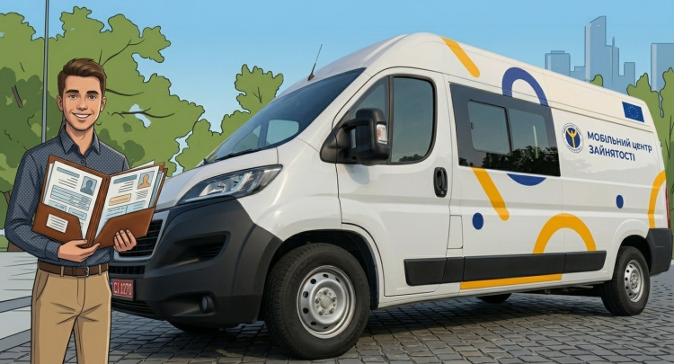 Як працюватиме мобільний Центр зайнятості у Кам'янському районі у травні 2026 року: графік та адреси