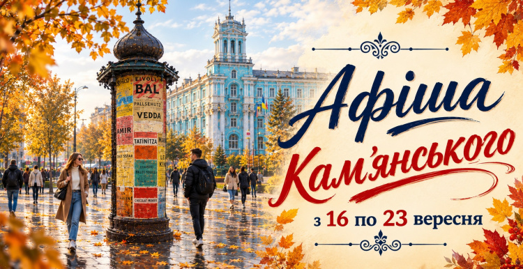 Афіша Кам’янського з 16 по 23 вересня
