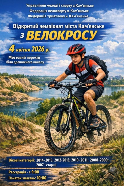 «Велодень-2026»: у Кам’янському відбудеться масштабне спортивне свято